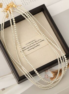 XKDDCT2mm极细正圆澳白珍珠项链