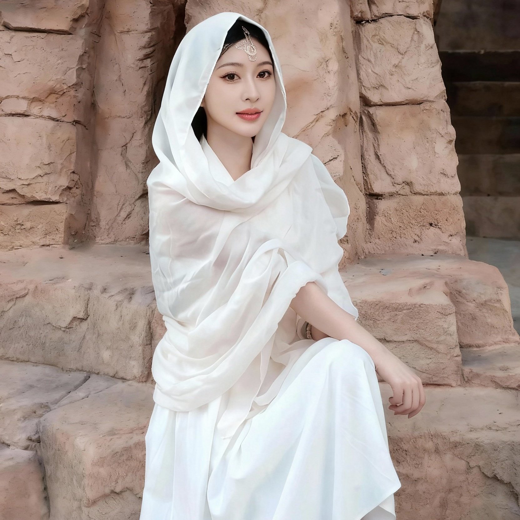 超大防晒丝巾迪拜清真寺沙漠旅游拍照头巾棉麻民族风披肩围巾女,淘宝优惠券,粉丝福利购,淘宝优惠卷