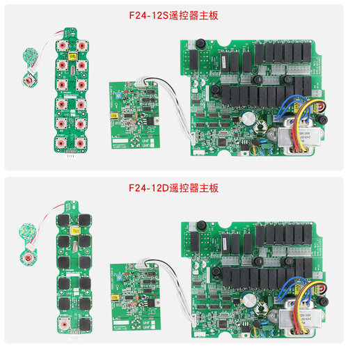 F24-12D/12S遥控器起重机行车遥控器工业无线遥控器禹鼎双速按钮-图1