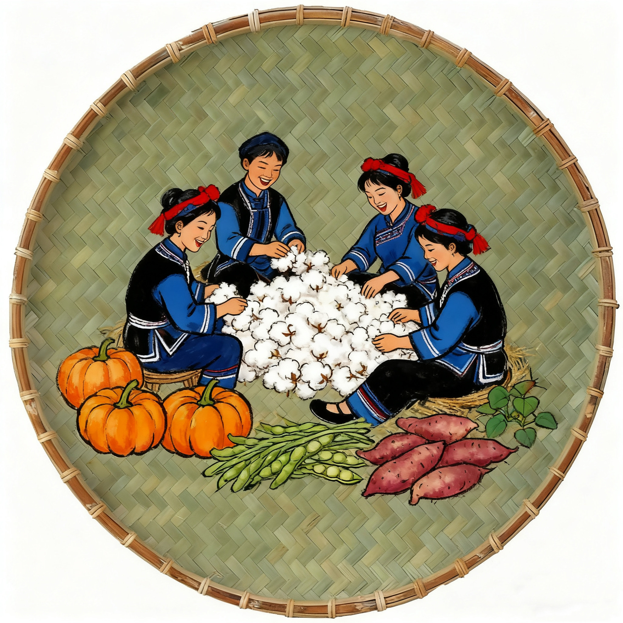 包邮农家竹编竹制品竹匾无孔家用竹筛竹簸箕手工绘画装饰晾晒竹篮,淘宝优惠券,粉丝福利购,淘宝优惠卷