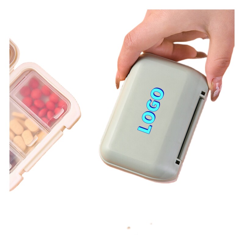 Large-capacity medicine box for home travel, one-week sealed tablets, capsules, medicine box, advertising gift, logo customization