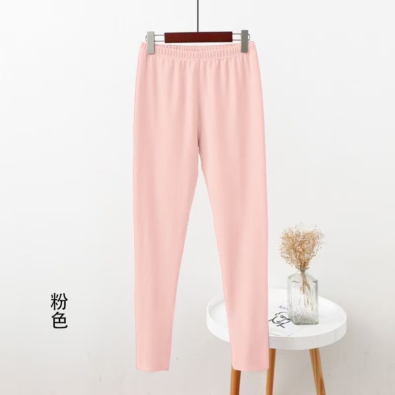 秋裤女紧身打底保暖线裤德绒毛裤内穿衬裤无痕发热大码薄款冬季 - 图1