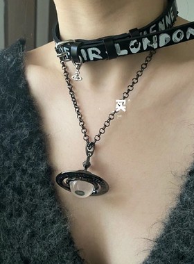 金属合金项圈女涂鸦西太后