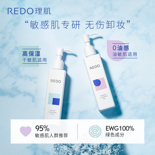 敏感肌无伤卸妆｜REDO理肌 柔润卸妆乳 温和深层清洁 洗卸合一 - 图2