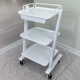 Three-layer beauty club dental car beauty salon special cart multifunction storage tool cart