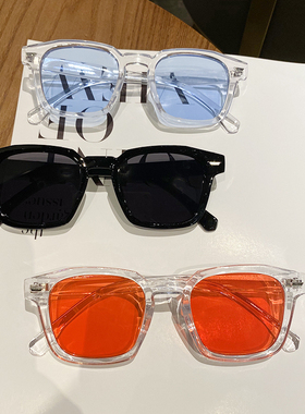 复古方形太阳眼镜潮男时尚个性