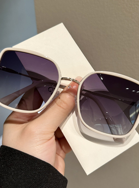 无防晒方形韩版女偏光墨镜