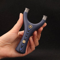 Titanium steel G10 round head five-star flat leather slingshot flying tiger high precision high power high pressure free outdoor power