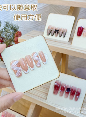 美甲直播间展示板网红高端