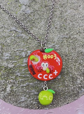 原创设计项链苹果项链女