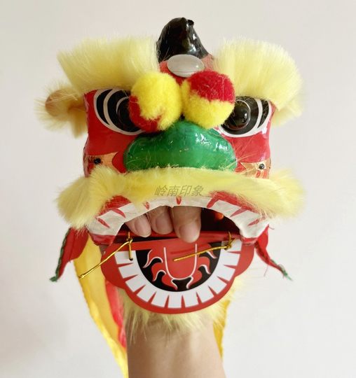 Marionnette à main danse du lion pour enfants, lion poing