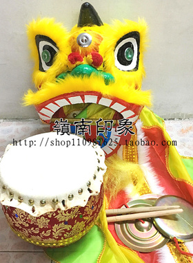 佛山醒狮儿童舞狮子传统手工纸扑
