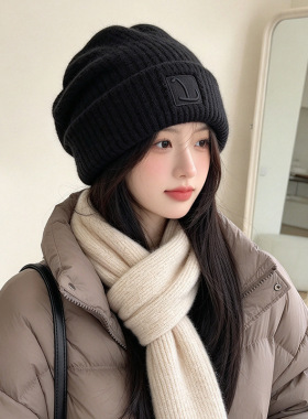 韩版毛线帽子女2026新款秋冬户外