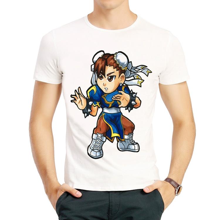 街头霸王T恤游戏街霸短袖白色联名衣服男女Street Fighter tshirt