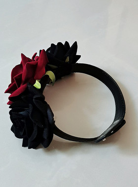 无布艺PU皮锁骨链女饰品