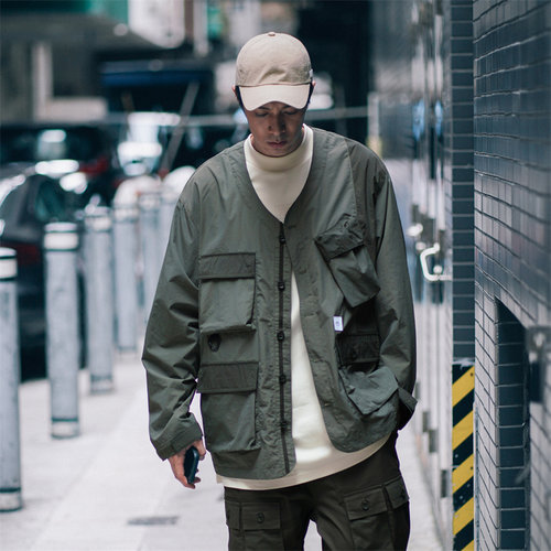 XPX 周柏豪MULTI POCKETS WITH PATCHES ARMY JACKET多口袋薄夹克 - 图0