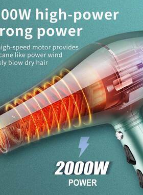 110V跨境14009吹风机美发冷热风护发速干电吹风HAIR DRYER
