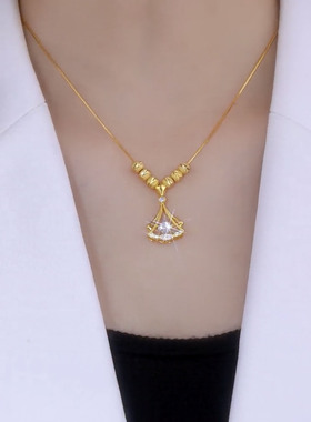 银为有你三生有幸项链女