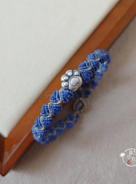 鱼小丸手作可爱猫爪爪手绳