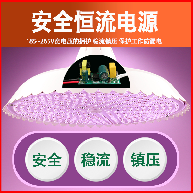 2024新国标led生鲜灯隐形红超亮猪肉海鲜水果市场卖肉照肉专用灯-图2