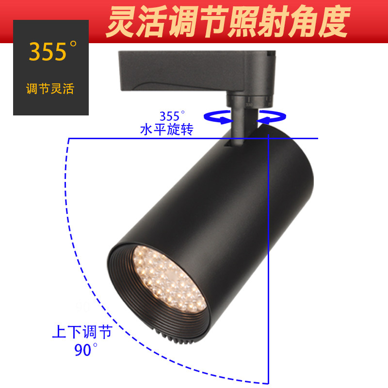 生鲜轨道灯led射灯猪肉卤肉熟食店滑轨灯海鲜超市水果蔬菜导轨灯,淘宝优惠券,粉丝福利购,淘宝优惠卷