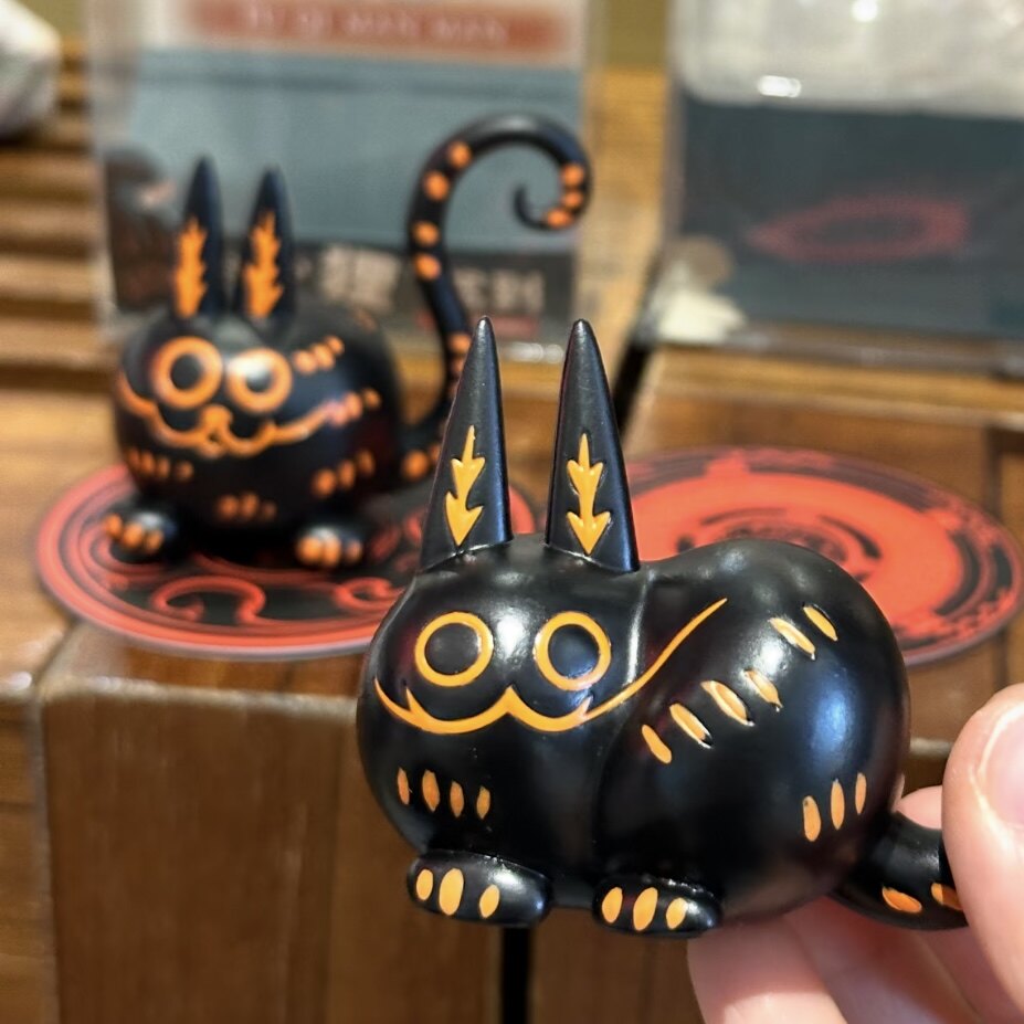 正品湖南省博物馆文创狸猫驾到福“狸”驾到立体摆件冰箱贴纪念品