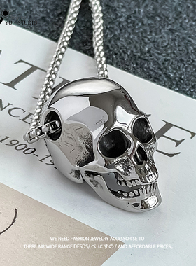 YUSTUDIO钛钢方珠链情侣款精致