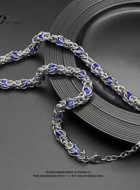 YUSTUDIO钛钢情侣不掉色项链