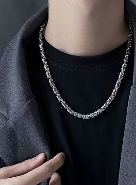 YUSTUDIO钛钢帝王链情侣时尚项链