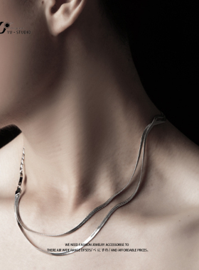 YUSTUDIO钛钢不掉色男女同款颈链