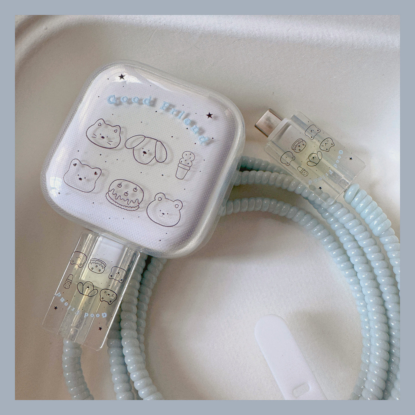 蓝苹果40w快充保护套适用于iPhone17/16充电器保护壳数据线保护套,淘宝优惠券,粉丝福利购,淘宝优惠卷