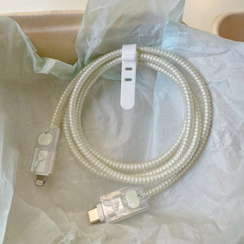 清新云朵星星20w快充保护套适用iPhone15/14充电线保护套iPad线套,淘宝优惠券,粉丝福利购,淘宝优惠卷