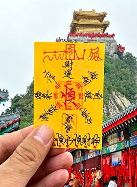2027年普陀山防小借运本命年神器男女人暴富财库手机贴卡纸物摆件