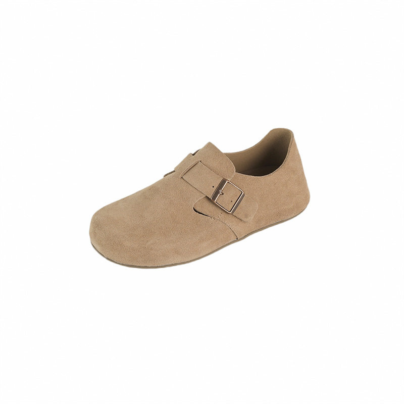 巨软好穿~不挑脚！网红厚底全包勃肯鞋女豆豆鞋森系圆头深口单鞋,淘宝优惠券,粉丝福利购,淘宝优惠卷