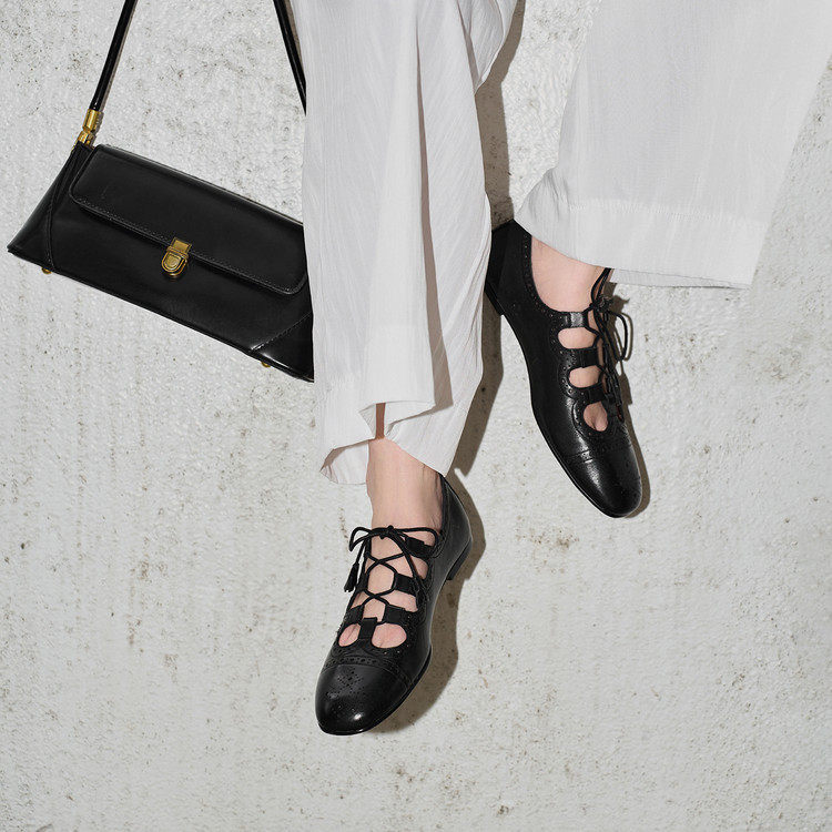 25新款真皮英伦复古布洛克雕花德比鞋流苏系带平底镂空单鞋凉鞋女,淘宝优惠券,粉丝福利购,淘宝优惠卷