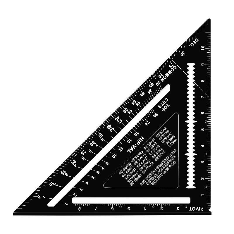三角尺木工高精度铝合金加厚直角尺多功能万用角度45度角尺90包d - 图3