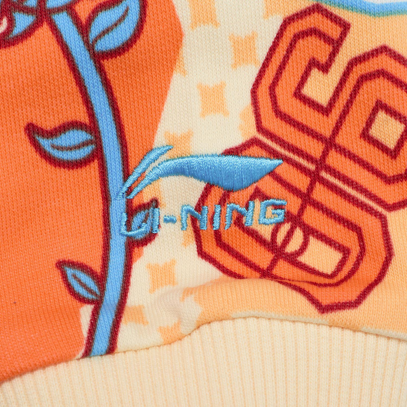 李宁卫衣女童秋运动生活系列透气常规套头无帽卫衣YWDT168--B品 - 图2