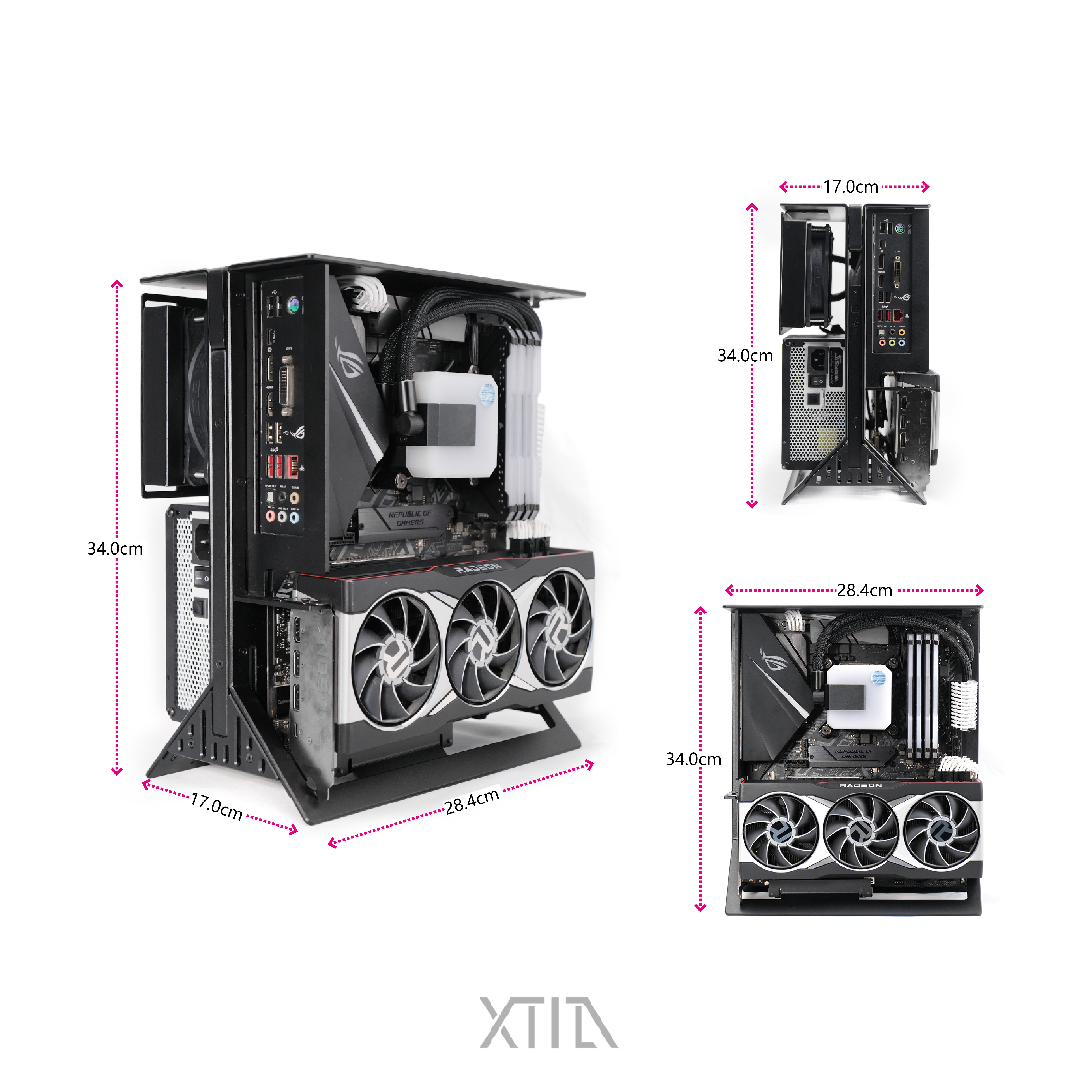 Open chassis Matx all-aluminum ITX custom computer