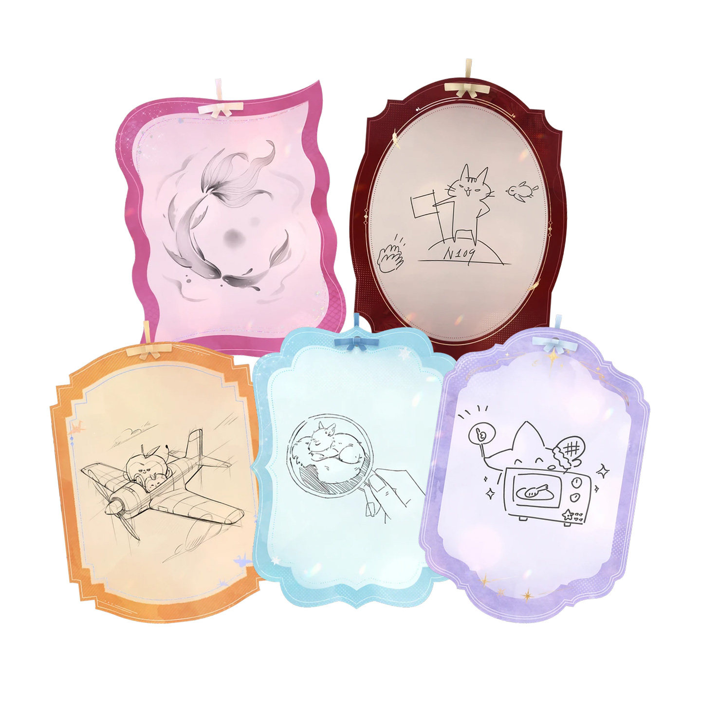 恋与深空沈星回黎深秦彻祁煜夏以昼同人周边手绘画作香片挂件谷子,淘宝优惠券,粉丝福利购,淘宝优惠卷