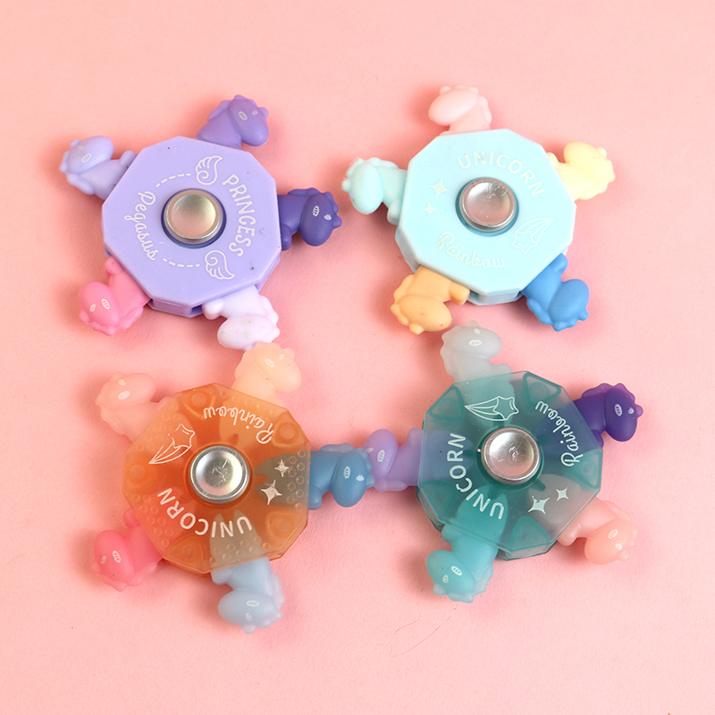 可拆卸 指尖陀螺热可擦橡皮擦摩磨乐摩易可擦笔橡皮可爱小马橡皮 - 图0