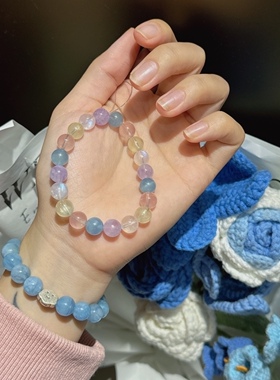 贝奇手作马卡龙色系多宝手串