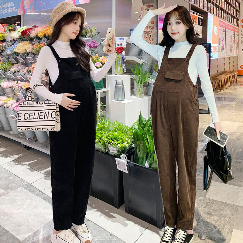 大码孕妇背带裤加绒加厚秋冬款2025小个子保暖裤子冬装春秋季外穿,淘宝优惠券,粉丝福利购,淘宝优惠卷