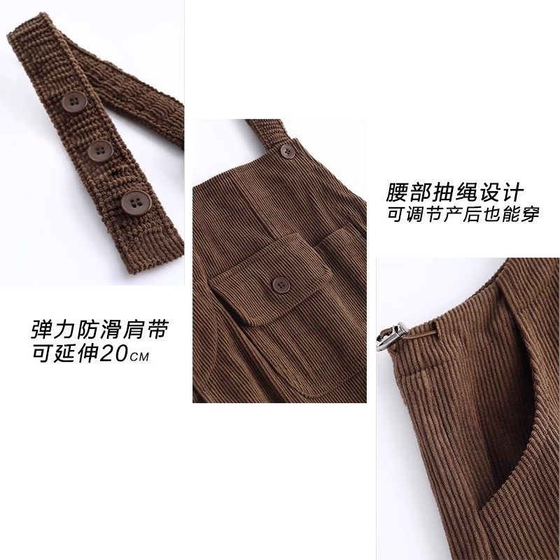 大码孕妇背带裤加绒加厚秋冬款2025小个子保暖裤子冬装春秋季外穿,淘宝优惠券,粉丝福利购,淘宝优惠卷