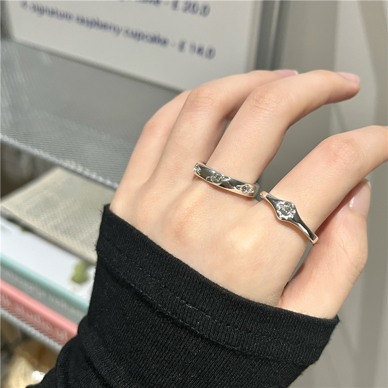 八芒星开口戒指女轻奢高级感2024新款小众设计食指戒时尚个性指环 - 图2
