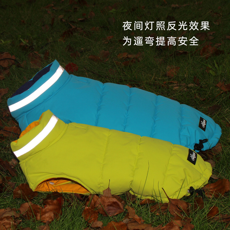狗狗衣服秋冬小型大型犬泰迪比熊金毛宠物加厚防水冲锋衣双面棉衣 - 图2