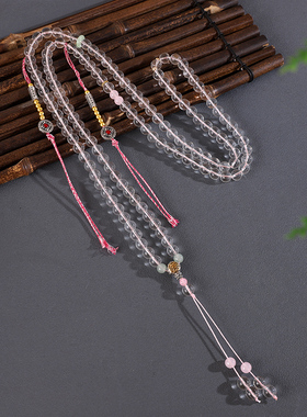 新中式项链女款长款斜挎手持念珠