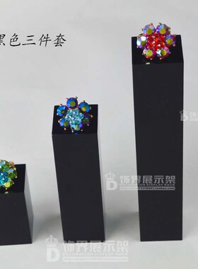 亚克力方柱透明垫高展示道具装饰