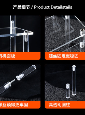 手办盲盒收纳展示架泡泡玛特陈列
