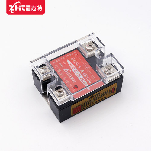 志特单相通用固态继电器100A 220V AC-AC SSR-1A48100 交流控交流 - 图0
