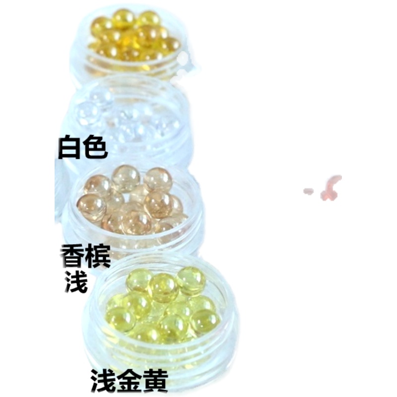 无孔彩色小圆珠2mm2.5mm3mm光面素面球珠石榴红色眼珠子锆石珠DIY-图2